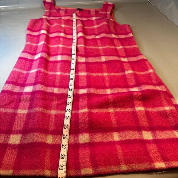 United Colors Benetton Dress Womens Blue Family Italy Wool Windowpane Plaid - Picture 9 of 14